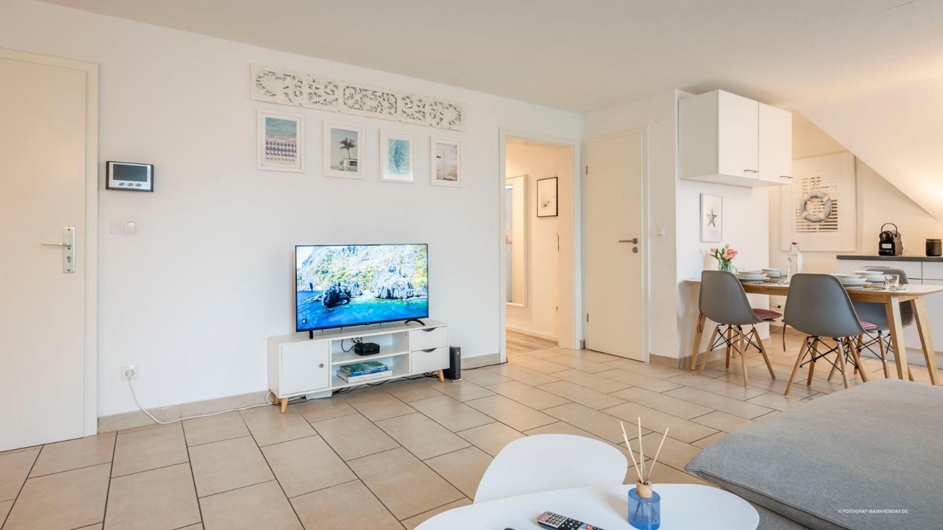 MeerDesign 75qm helle 3 Zi. direkt in der Altstadt Ladenburg Exterior foto